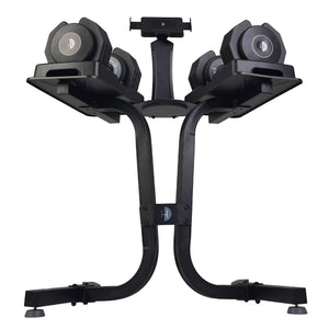 |HalfHumanAdjustableDumbbellStandLogoInUse3|