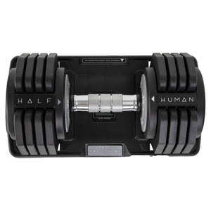 |HalfHumanFIDWeightBenchand 25kgAdjustableDumbbellsPowerSet11|