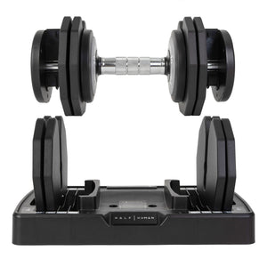|HalfHumanFIDWeightBenchand 25kgAdjustableDumbbellsPowerSet9|