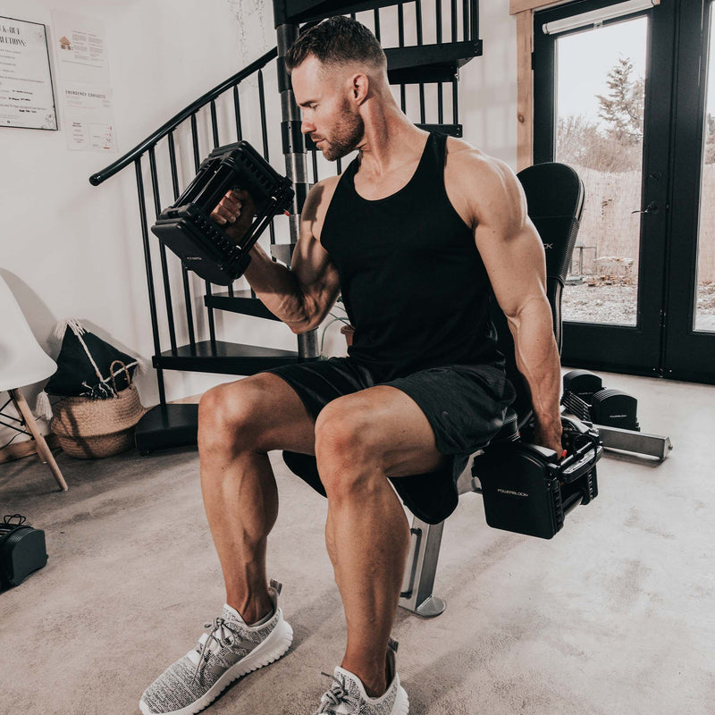 |PowerBlock Pro EXP Stage 1 Adjustable Dumbbells - Lifestyle1|