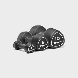 |Spirit Fitness 1kg to 10kg Studio Dumbbells Set|