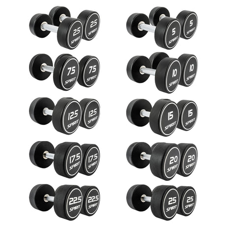 |Spirit Fitness 2.5kg to 25kg Set 10 pairs|
