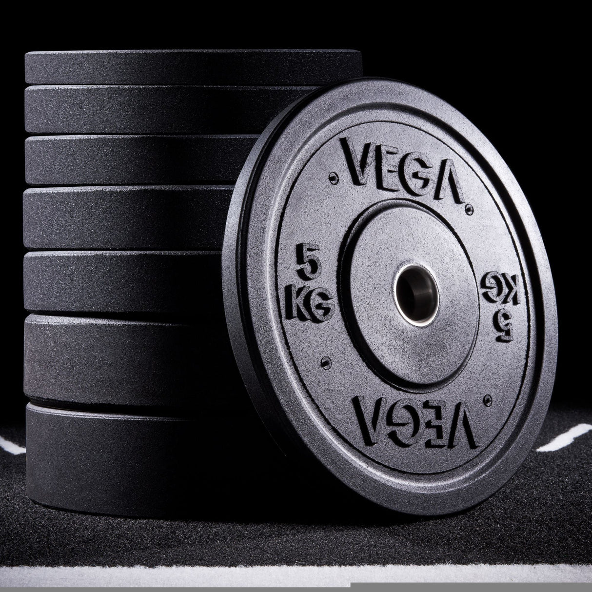 |Vega100kgRubberCrumbBumperPlateSetLifestyle1|