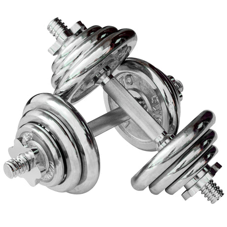 |Viavito 20kg Chrome Dumbbell Set|
