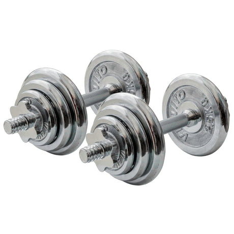 |Viavito 20kg Chrome Dumbbell Set - Alternative View|