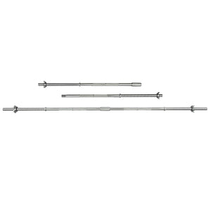 |Viavito 5ft Standard Chrome Barbell Bar with Spinlock Collars |