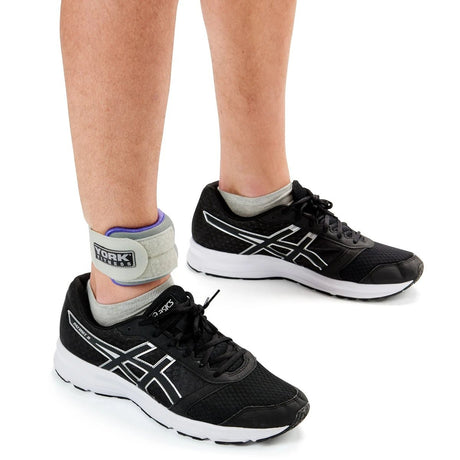 |York Soft Ankle and Wrist Weights 2 x 0.5kg - In Use|